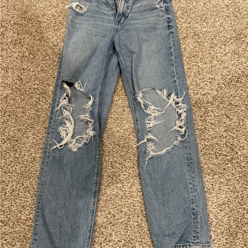 Distressed Blue Women's Jeans